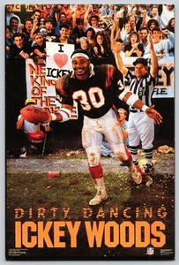 Mini póster postal ICKEY WOODS Dirt Dancing Costacos Brothers 6" x 4" RARO - Imagen 1 de 2