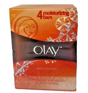 Olay  4 Moisturizing Bars with Mandaring Oil  Each 3.5 oz /100g - Picture 1 of 1