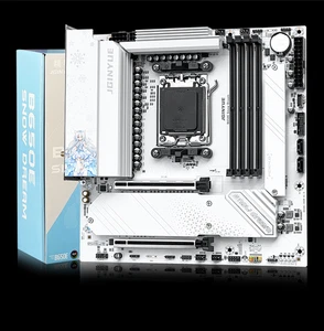 AMD B650E M-ATX Platine AM5 Mainboard, 4x DDR5 RAM, 3x M.2 NVMe (PCIe 5.0/4.0) - Bild 1 von 11