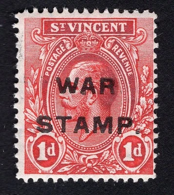 Sello de San Vicente 1916 SG#124 MH Foto 1 de 2
