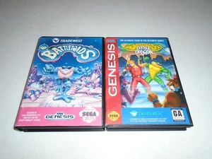 Battletoads 1 and Battletoads / Double Dragon ☆☆ Complete Sega Genesis - Picture 1 of 10