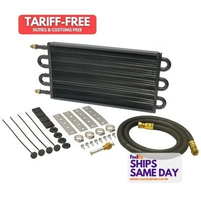 Derale DER13303 Tube Type Aluminum Fluid Cooler High Performance & Racing Parts - Image 1 of 4