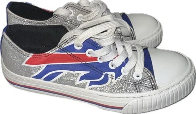Zapatos de fútbol americano FOCO Buffalo Bills para mujer talla 7 brillantes NFL Foto 1 de 4