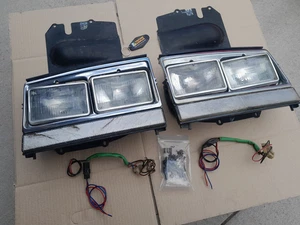 78-85 Volvo 244 245 Four Eye Headlights, Bezels, Buckets, Pigtails - Bild 1 von 17