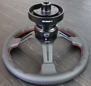 NRG BUJE CORTO VOLANTE LIBERACIÓN RÁPIDA RS-2.0BK PARA BMW E30 - Imagen 1 de 5