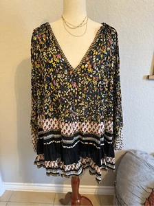 Tunica bohémien colorata nuova con etichette Free People nuova con etichette taglia small OB1064026 - Foto 1 di 9