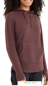 Free Fly Bambus Fleece Pullover Hoodie Kängurutasche Damen - Bild 1 von 5