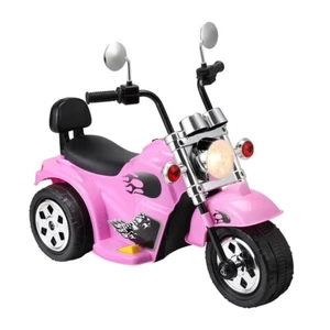 Rigo Kids Ride On Car Motorcycle Motorbike Electric Toy, Horn, Music, 6V, Pink - Picture 1 of 7
