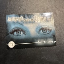 Jb4b Twilight Zone The Next Dimension 2000 D Autograph Challenge, Game Card