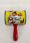 VINTAGE TIN NEW YEARS PARTY NOISE MAKERS WITH WOOD HANDLE