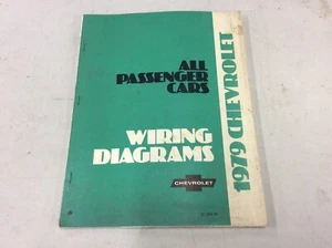 1979 79 Chevrolet Chevy Factory Wiring Diagram Camaro Corvette Monte Malibu - Foto 1 di 4