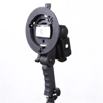 PRO Handheld Grip S-Type Bracket Bowens Mount Holder for Speedlite Flash Softbox - Image 1 of 4