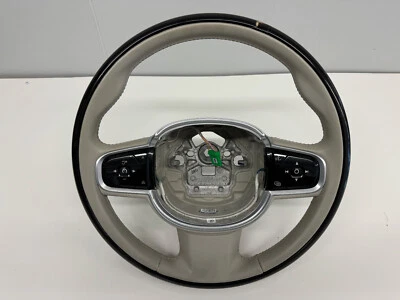 17-22 Volvo S90 V90 XC90 XC60 Wood Blonde Steering Wheel 31407816 - Image 1 of 4