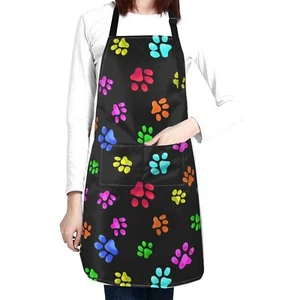 Cute Dog Grooming Apron with 2 Pockets Waterproof Dog Apron Chef Aprons Bibs ... - Picture 1 of 7