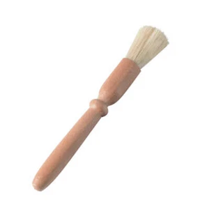 Wooden Handle Pastry Brush With Pure Bristles Round Basting Egg Wash Baking - Picture 1 of 2
