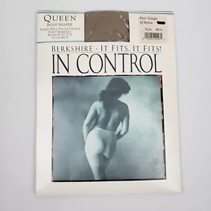 Berkshire Style 4814 Queen Pantyhose Body Shaper Sandalfoot Pale Taupe Q/Petite - Picture 1 of 6