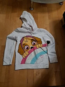 Schöner Paw Patrol Kapuzenpullover Mädchen Skye Weiß Gr.128 0802 - Bild 1 von 3