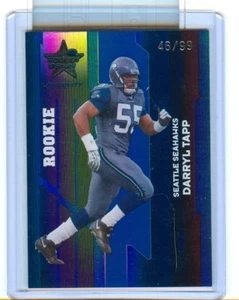Tarjeta de novato Leaf Rookies and Stars Darry Tapp Longevity 2006 Seattle Seahawks - Imagen 1 de 1