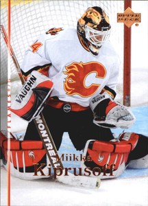 2007-08 Upper Deck Calgary Flames Hockey Card #47 Miikka Kiprusoff