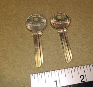 Medeco key blanks uncut - qty of 2 for 1 price - genuine keys - New - Picture 1 of 14