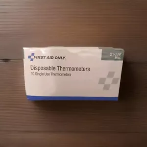 First Aid Only 21-770 Disposable Thermometer 10 Count (Pack of 1), White - Picture 1 of 5