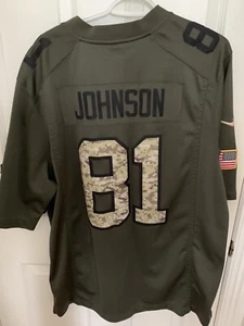 Lions Jersey - Salute To Service - Calvin Johnson - XL Nike Rare Excellent Shape - Picture 1 of 7