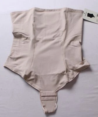 Tanga para mujer Leonisa cintura extra alta esculpida panty ZG3 marrón claro talla XL Foto 1 de 4