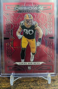 Grabado eléctrico Obsidian Lukas Van Ness Rookie Red Flood 2023 Asia #/90 SP - Imagen 1 de 6
