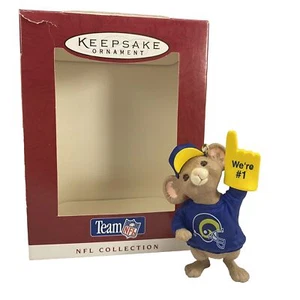 Vtg 1996 Hallmark Keepsake NFL St. Louis Rams ￼Christmas Ornament We're # 1 - Picture 1 of 10
