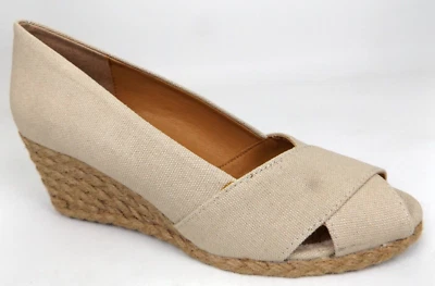Sandalias Adrienne Vittadini Bailee Alpargata Cuña Mujer Talla 8.0 Tostadas NUEVAS Foto 1 de 4