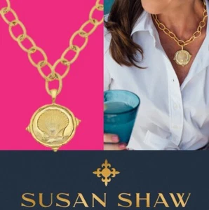 Collar Colgante Susan Shaw Oro Joyería Concha Marina 24k TPG ÚLTIMO - Imagen 1 de 11