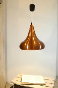Pendellampe Deckenleuchte Retro 70er Danish Design DDR Kupfer Messing Metall - Bild 1 von 15