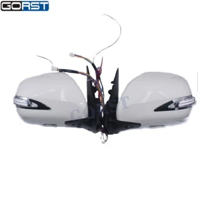 汽车电动反射器后视镜外部适用于丰田 Hiace 带 LED 灯 — 第 1/4 张图片