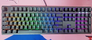 Akko Tastatur kabelgebunden - kabelgebundene mechanische Tastatur 3108S RGB schwarz - Bild 1 von 7
