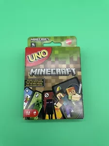 UNO Minecraft Card Game Family Fun, Kids Fun Video Game Themed Collectors Deck - Picture 1 of 3