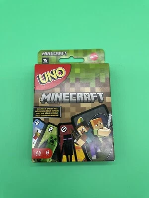 UNO Minecraft Card Game Family Fun, Kids Fun Video Game Themed Collectors Deck - Image 1 of 3