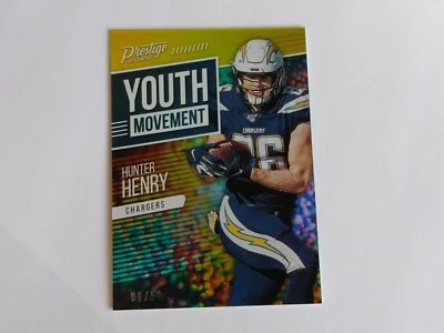 2020 Prestige ** YOUTH MOVEMENT XTRA POINTS GOLD ** #YM-HH Hunter Henry #D / 50 - Image 1 of 3