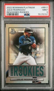 2022 Bowman Platinum Julio Rodriguez Renowned Rookie-RR17-PSA 9-Mint 75175797 - Picture 1 of 2