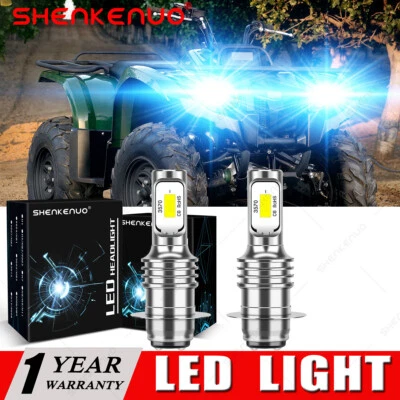 Faros LED para Yamaha Grizzly 660 2002-2007 H6M YFM660F YFM660FA 8000K Foto 1 de 4