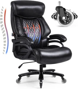 Bürostuhl Chefsessel 200kg Belastbarkeit Ergonomischer Schreibtischstuhl Office - Bild 1 von 7