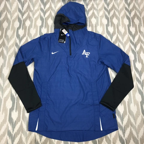 Nike Air Force Falcons On Field Mens Repel Hooded Jacket Blue Size M CQ5203-480 Cover