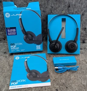 JLab Go Work Pop On-Ear Wireless Headset, 50+ Hr. Playtime, Bluetooth Multipoint - Picture 1 of 17