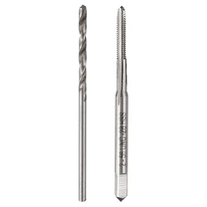 Juego de grifos y brocas 2-56 UNC grifo de rosca de flauta recta y broca de 1,8 mm - Imagen 1 de 7