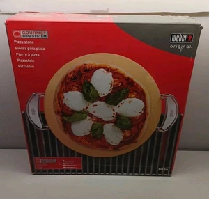 Weber 8836 Gourmet BBQ System Pizzastein mit Griffen Grill Ofen  - Bild 1 von 11
