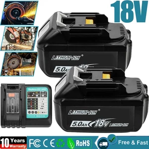 Genuine Battery 5.0/3Ah BL1830 18V For Makita LXT BL1850 BL1860 Cordless Charger - Picture 1 of 23
