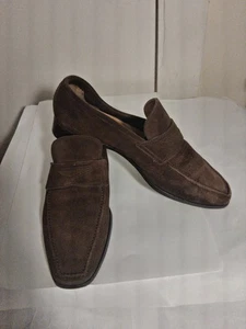 Herren DORIANI Wildleder Halbschuhe Größe 7,5 handgefertigt in ITALIEN - Bild 1 von 15