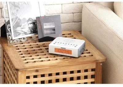 Sangean RCR-5 Digital AM/FM Clock Radio White  , Used With Box - Image 1 of 4