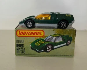 1981 Matchbox Superfast No. 66 Mazda RX 500 Green UK with Original Box - Picture 1 of 12