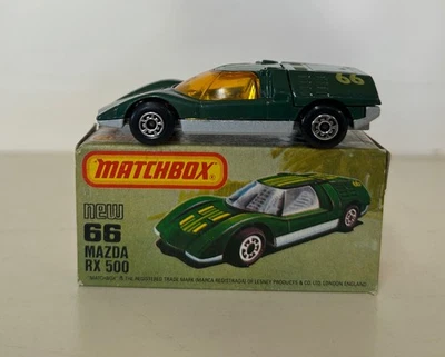 1981 Matchbox Superfast No. 66 Mazda RX 500 Green UK with Original Box - Image 1 of 4
