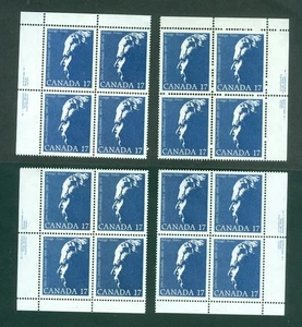 Canada. 1979 Set. 4 Corner Block Margin. MNH. John. G. Diefenbaker. Sc# 859 - Picture 1 of 1